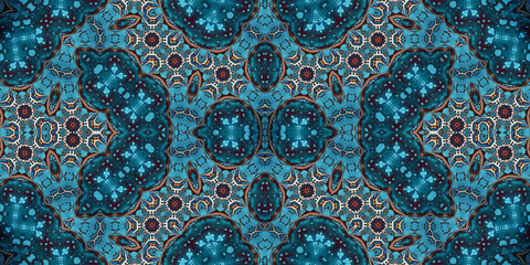 Seamless abstract pattern. The texture of the pattern is symmetrical. Endless pattern