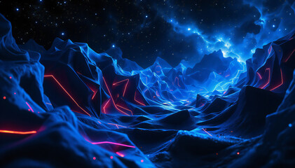 Obraz premium abstract blue background with stars