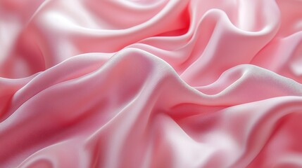Obraz premium Soft Pink Fabric with Flowing Folds