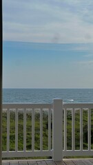 view of the sea from the pier