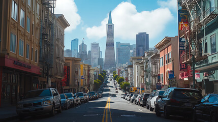 Fototapeta premium View of Chinatown Gate in San Francisco, California