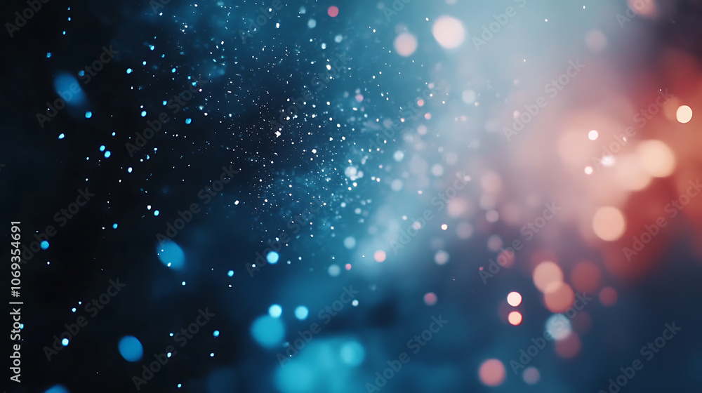 Poster vertical video animation, abstract bokeh background