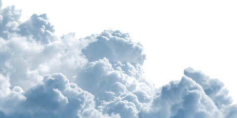 Clouds isolated on white background.AI GENERATED