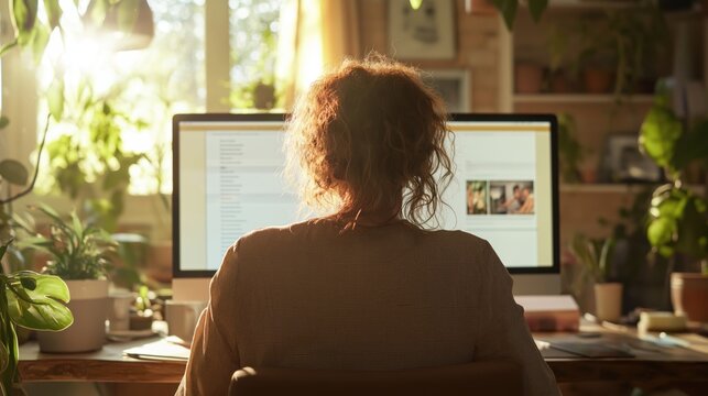 Online fitness class leadership: energetic woman engaging virtual audience