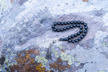 Ottoman Amber Rosary Collection products are natural, concept shooting on stone. (focusing is done on purpose)