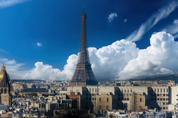 Naklejka premium photography of landscapes of the city of Paris from above