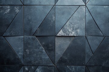 Triangles gris charbon avec de légers accents argentés pour un look sophistiqué..