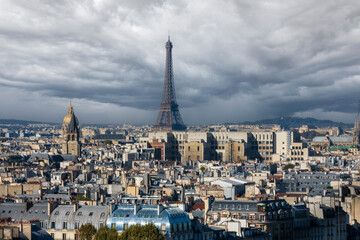 Naklejka premium photography of landscapes of the city of Paris from above