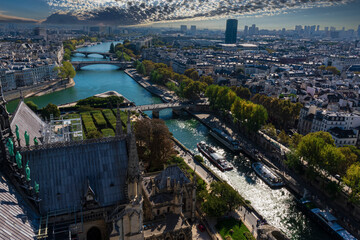 Fototapeta premium photography of landscapes of the city of Paris from above