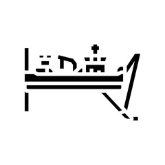 dredger ship glyph icon vector. dredger ship sign. isolated symbol illustration