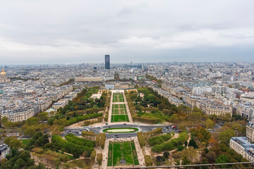 photography of landscapes of the city of Paris from above