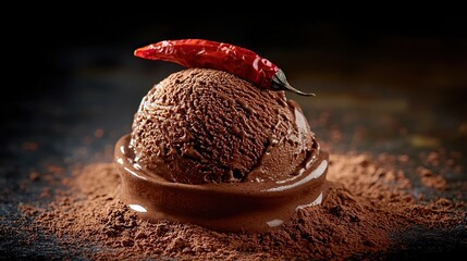 spicy Mexican chocolate ice cream