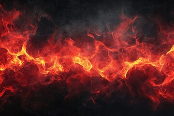 Fototapeta premium A fiery explosion on a black surface, perfect for representing passion or heat in your project
