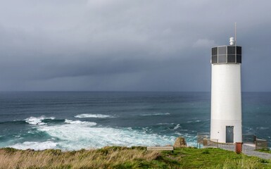 Mar de fondo en el litoral de Laxe, Galicia