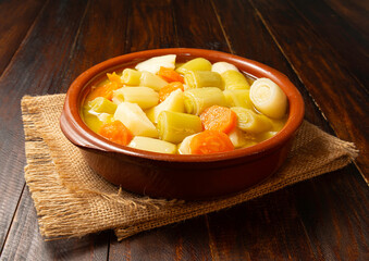 Porrusalda, gastronomía española
