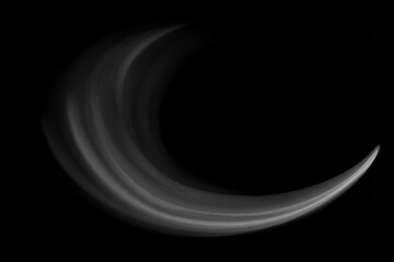 Abstract light lines of movement and speed with white color and sparkles. Light everyday glowing effect. semicircular wave, light trail curve swirl, optical fiber incandescent