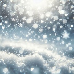 Stylish Snowflakes in Minimalist Design for Decoration