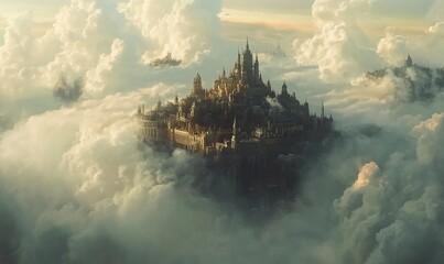 Fototapeta premium clouds over city
