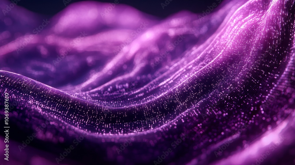 Aufkleber high-tech digital data stream in motion with a futuristic vibe.