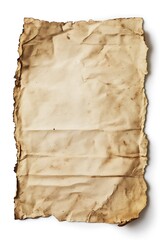 Fototapeta premium Old book page isolated on white background. Vintage texture.