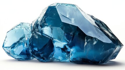 Obraz premium Large blue glass stone with a fantasy look. 