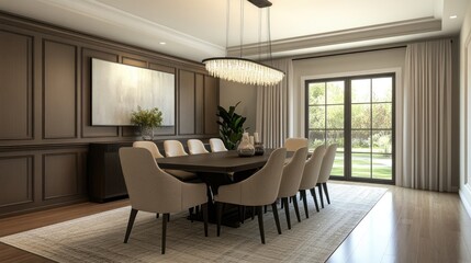 Elegant Dining Room Interior