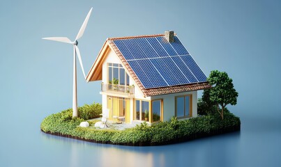 Obraz premium Promoting renewable energy for a carbonneutral future