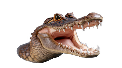 Fototapeta premium Crocodile head with open mouth