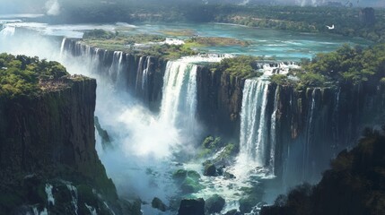 Fototapeta premium Victoria Falls, Zambia and Zimbabwe