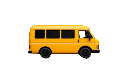 Yellow school bus side view