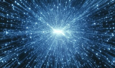 Fototapeta premium Quantum communication networks ensuring secure data transfer Quantum communication networks ensuring secure data transfer