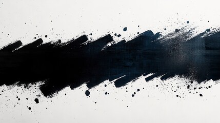Obraz premium Bold Brushstrokes and Splatter Art