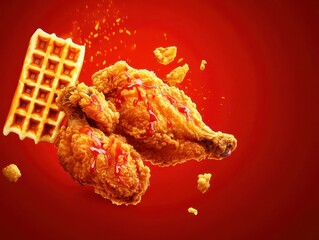 Crispy Fried Chicken and Waffles
