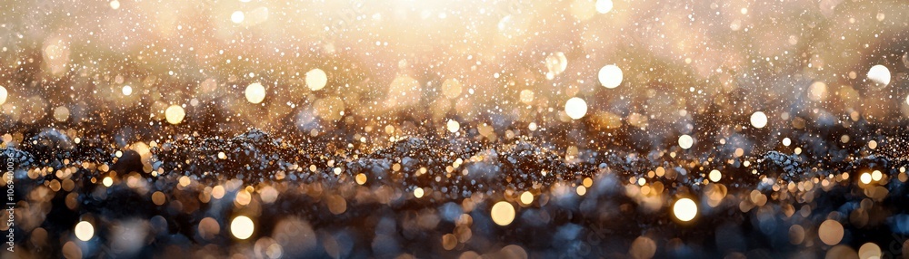 Poster minimalistic watercolor abstract with sparkling elements
