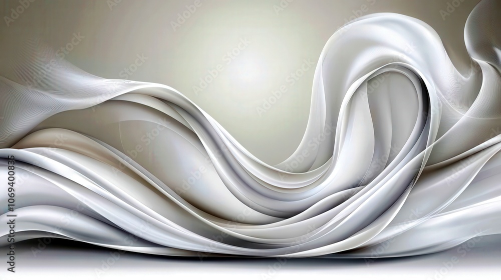 Poster smooth grey textures in abstract form