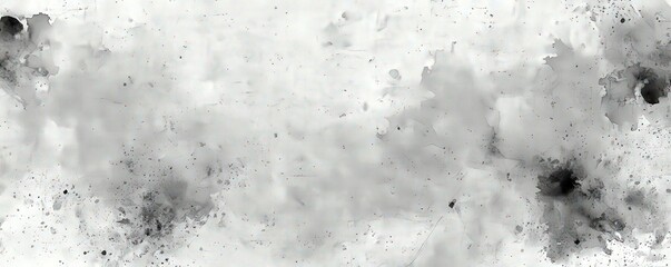 Abstract Minimalist Watercolor Painting in Gray Tones