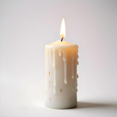 A decorative candle on a white background 4