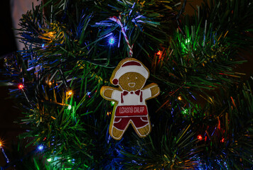 Christmas Tree with Sparkling Lights