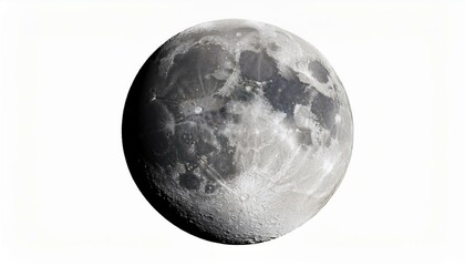 Naklejka premium moon isolate on White background PNG