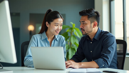 Business Collaboration in Modern Office
