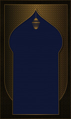 Muslim prayer rug illustration design. Islamic decorative ornament. textile products and card design.