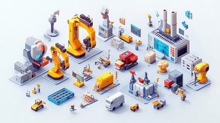 A smart factory presents a seamless integration of connected machines and workers, Increased efficiency, real-time communication, and data-driven decision-making, Advent of Industry 4,0