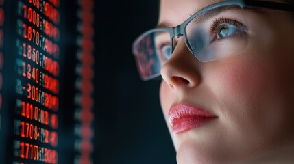 Researcher Analyzes Genetic Data from Biobank on Digital Screen