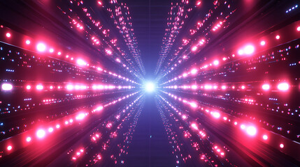 Naklejka premium a poster with lit up lights in the middle