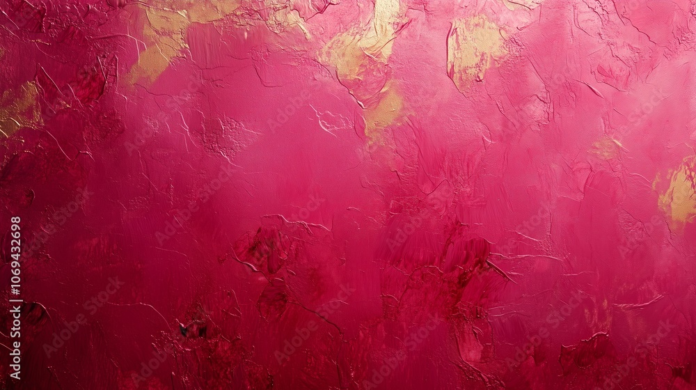 Poster abstract pink texture with gold accents showcasing vibrant colors and unique patterns in artistic ex