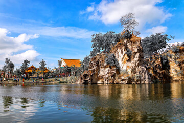 Ong Thoai Lake landscape in Sap mountain