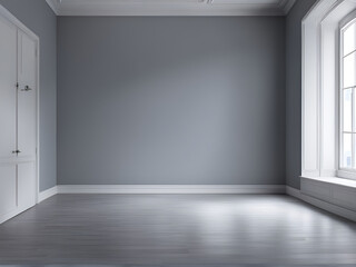 empty grey room