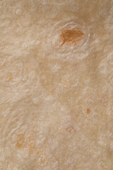 close up of flour tortilla texture