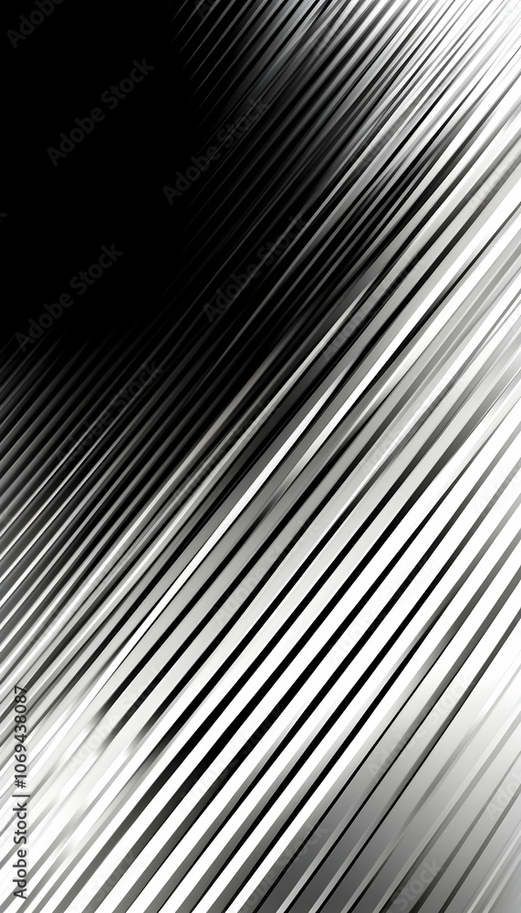 Poster gradient silver and black tech background with sleek diagonal lines -