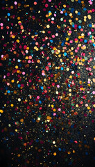 Glittering Party Background with Colorful Confetti, Perfect for Celebrations  -